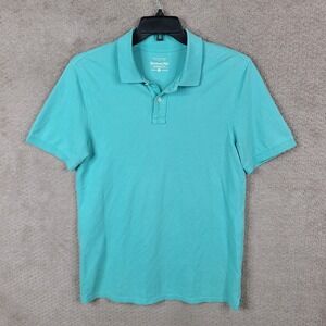 Sonoma Life+Style Shirt Mens Medium Blue Short‎ Sleeve Weekend Polo Perfect Fit